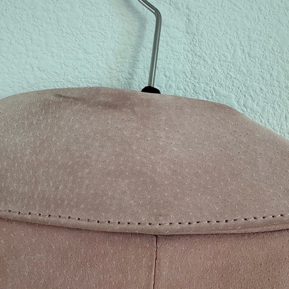 Pink Suede Biker Jacket - Picture 4 of 4